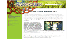 Desktop Screenshot of nanogreensciences.com